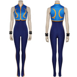 Street Fighter Chun-Li Jumpsuit Cosplay Costume Outfits Halloween Carnival Suit