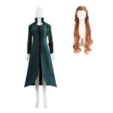 Tauriel Cosplay Costume Green Outfit Adult Female Halloween Carnival Costume