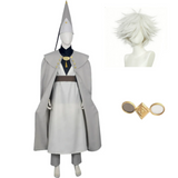 Tongari Boushi no Atelier Cosplay Costume Qifrey White Outfit Adult Female Halloween Carnival Costume