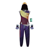 Valorant Cosplay Costume Miks Yellow and Purple Outfit Adult Male Halloween Carnival Costume