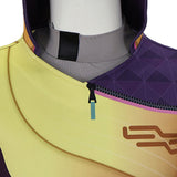 Valorant Cosplay Costume Miks Yellow and Purple Outfit Adult Male Halloween Carnival Costume