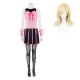 Lucy Steel Cosplay Costume Pink Outfit  Adult Female Halloween Carnival Costume