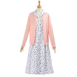 Matilda Cosplay Costume Hortensia White Floral Dress Adult Female Halloween Carnival Costume