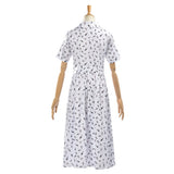 Matilda Cosplay Costume Hortensia White Floral Dress Adult Female Halloween Carnival Costume