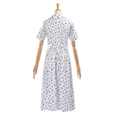 Matilda Cosplay Costume Hortensia White Floral Dress Adult Female Halloween Carnival Costume