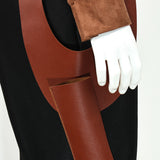 Han Solo Cosplay Costume Brown Coat Outfit Adult Male Halloween Carnival Costume