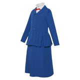 Mary Poppins Cosplay Costume Mary Blue Outfit Kids Children Halloween Carnival Costume