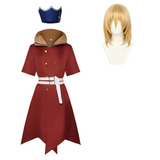 Dr Stone Cosplay Costume Ryusui Nanami Red Outfit Adult Male Halloween Carnival Costume