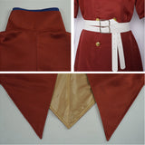 Dr Stone Cosplay Costume Ryusui Nanami Red Outfit Adult Male Halloween Carnival Costume