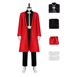 Fullmetal Alchemist  Cosplay Costume Edward Elric Red Outfit Adult Male Halloween Carnival Costume