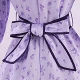 Frieren: Beyond Journey‘s End Cosplay Costume Fern Date Purple Dress Adult Female Halloween Carnival Costume