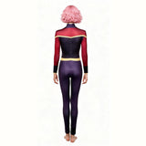 Invincible Cosplay Costume Telia Purple and Red Jumpsuit Adult Female Halloween Carnival Costume