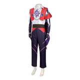Roco Kingdom: World Cosplay Costume Enzo Red and Purple Outfit Adult Male Halloween Carnival Costume