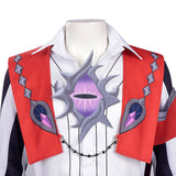 Roco Kingdom: World Cosplay Costume Enzo Red and Purple Outfit Adult Male Halloween Carnival Costume