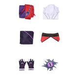 Roco Kingdom: World Cosplay Costume Enzo Red and Purple Outfit Adult Male Halloween Carnival Costume