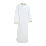 Good Omens Cosplay Costume Aziraphale White Priest Robe Adult Male Halloween Carnival Costume