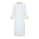 Good Omens Cosplay Costume Aziraphale White Priest Robe Adult Male Halloween Carnival Costume