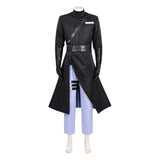 Alien Stage Cosplay Costume Ivan Black Coat Outfit Adult Male Halloween Carnival Costume