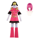 Hot Pants Cosplay Costume Pink Outfit Adult Female Halloween Carnival Costume