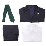 Hiromi Higuruma Cosplay Costume Black Suit Adult Male Halloween Carnival Costume