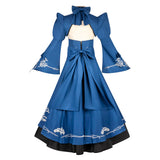 Fate/stay night Cosplay Costume Saber Altria Pendragon Blue Dress Adult Female Halloween Carnival Costume