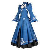 Fate/stay night Cosplay Costume Saber Altria Pendragon Blue Dress Adult Female Halloween Carnival Costume