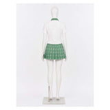 Alien Stage Cosplay Costume MIZi Green School Uniform Adult Female Halloween Carnival Costume