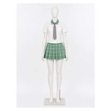 Alien Stage Cosplay Costume MIZi Green School Uniform Adult Female Halloween Carnival Costume
