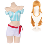 Heroines Cosplay Costume Nami Women Blue Outfit Adult Female Halloween Carnival Costume