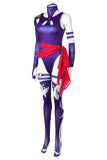 Marvel Rivals Psylocke Cosplay Costume Adult Female Blue Outfits Halloween Carnival Suit