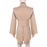 Jedi Knight  Cosplay Costume Brown Outfit Adult Male Halloween Carnival Costume