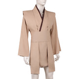 Jedi Knight  Cosplay Costume Brown Outfit Adult Male Halloween Carnival Costume