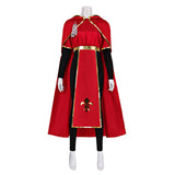 Medieval Renaissance Style Cosplay Costume Priest and Nun Red Robe Outfit Adult Female Halloween Carnival Costume