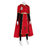 Medieval Renaissance Style Cosplay Costume Priest and Nun Red Robe Outfit Adult Female Halloween Carnival Costume