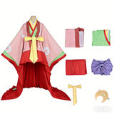 Cosmic Princess Kaguya Cosplay Costume Kaguya Pink Kimono Adult Female Halloween Carnival Costume