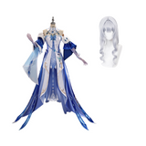 Genshin Impact Cosplay Costume The Tsaritsa Blue Dress Adult Female Halloween Carnival Costume