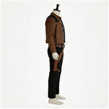 Han Solo Cosplay Costume Brown Coat Outfit Adult Male Halloween Carnival Costume