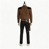 Han Solo Cosplay Costume Brown Coat Outfit Adult Male Halloween Carnival Costume