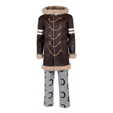 One Piece Cosplay Costume Usopp Winter Brown Outfit Adult Male Halloween Carnival Costume