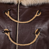 One Piece Cosplay Costume Usopp Winter Brown Outfit Adult Male Halloween Carnival Costume