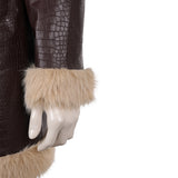 One Piece Cosplay Costume Usopp Winter Brown Outfit Adult Male Halloween Carnival Costume