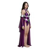 Teen Titans Starfire Purple One Piece Outfit Adult Female Halloween Carnival Costume