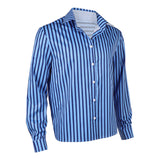 One Piece Cosplay Costume Sanji Blue Shirt and Adult Male Halloween Carnival Costume