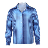 One Piece Cosplay Costume Sanji Blue Shirt and Adult Male Halloween Carnival Costume