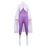 Emilia Cosplay Costume Purple Jumpsuit With Cloak Adult Female Halloween Carnival Costume