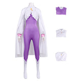Emilia Cosplay Costume Purple Jumpsuit With Cloak Adult Female Halloween Carnival Costume