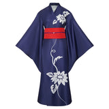 Cosmic Princess Kaguya Cosplay Costume Kaguya Blue Kimono Adult Male Halloween Carnival Costume