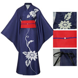 Cosmic Princess Kaguya Cosplay Costume Kaguya Blue Kimono Adult Male Halloween Carnival Costume
