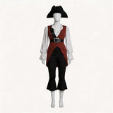 Pirates of the Caribbean Cosplay Costume Elizabeth Swann Brown Outfit Adult Female Halloween Carnival Costume