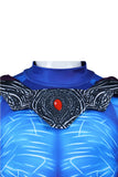 Skeletor Cosplay Costume Blue Jumpsuit Adult Male Halloween Carnival Costume